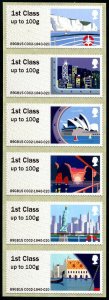 HERRICKSTAMP GREAT BRITAIN NEW ISSUE Sea Travel Post & Go S/A Pane