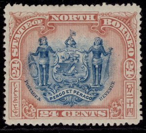 NORTH BORNEO QV SG111b, 24c blue & lake, M MINT. Cat £60. P14½-15