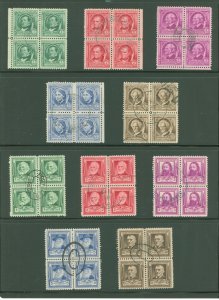 United States #859-63/864-68 Used Multiple