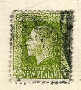 NEW ZEALAND; 1920s early GV Portrait issue fine used Shade of 9d. value