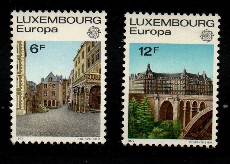 Luxembourg Sc 597-598 1977 Europa stamp set mint NH