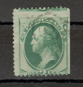 USA - USED STAMP, 2 cent - WASHINGTON - ERROR - SHIFT PERFORATION