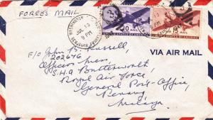 1947, Washington, DC to Royal Air Force, Penang, Malaya (26661)