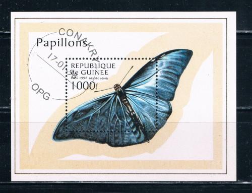 Guinea 1430 Souvenir Sheet Used Butterfly (G0016)