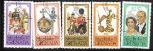 Grenada #788-792  25th Anniv. Queen Elizabeth set complete  (U) CV$1.35