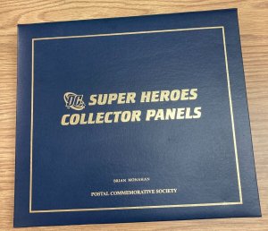 DC SUPER HEROES COLLECTOR PANELS US STAMPS & GOLD REPLICAS 20 DIFF IN ALBUM A742