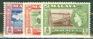 JE: Malaya Malacca 45-55 MNH CV $56.20; scan shows only a few