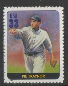 33c Pie Traynor #3408o US