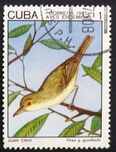 Cuba Sc# 1982 INDIGENOUS BIRDS 1c  1975 used cto