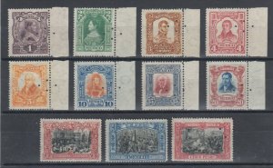 Mexico Sc 310-320 MNH. 1910 Independence, SPECIMEN set with Security punch, VF