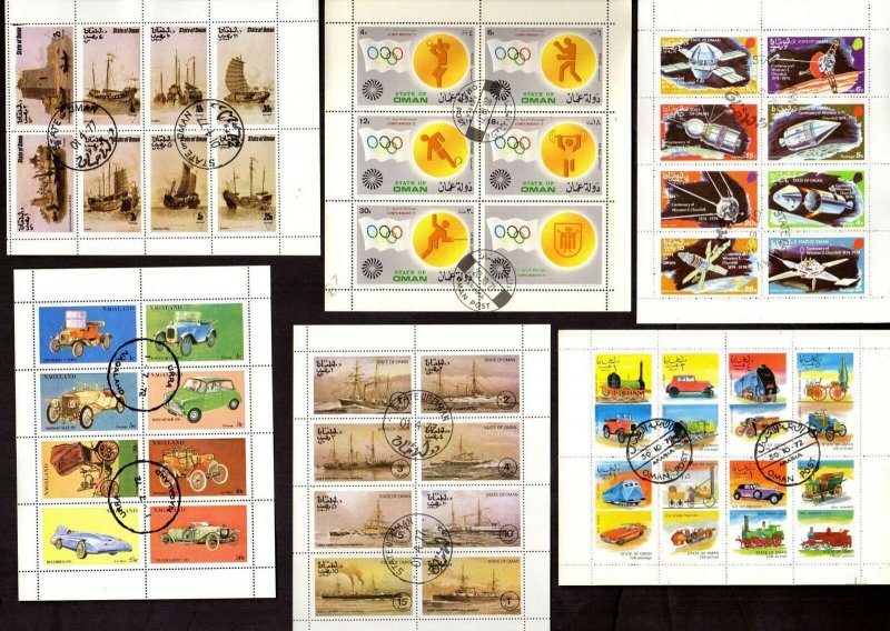 100 All Different  OMAN  STAMPS
