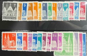 Germany, 1948-1951,  SC 634-661, LH, VF Set