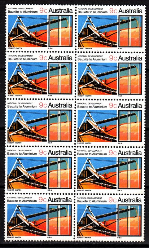 Australia 485 block of 10 used