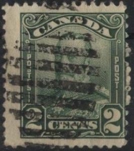 Canada 150 (used) 2c George V, green (1928)