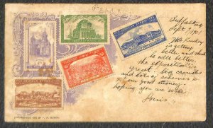 USA SCOTT #294 STAMP McKINLEY PAN AMERICAN EXPO BUFFALO NEW YORK POSTCARD 1901