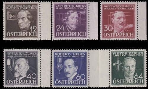 Austria 1936 Inventors Semi-Postal Set Never hinged