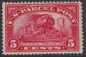 U.S. Sc# Q5 1913 Mail Train bag on rack 5¢ Parcel Post MNH CV $62.50 Stk #1