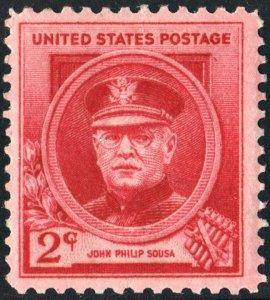 SC#880 2¢ Famous Americans: John Phillip Sousa Single (1940) MNH