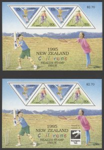 1995 New Zealand Scott #B150a, #B150b  - Children's Health Camps MNH