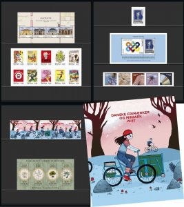 Denmark Danemark Danmark 2023 Year set of stamps and block's Postnord MNH