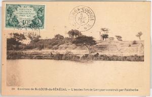 SENEGAL -  POSTAL HISTORY:  COLONIAL EXPO stamp on POSTCARD: TAMBA-COUNDA 1934