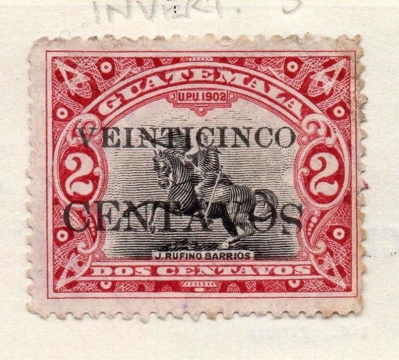 Guatemala 1916 Early Issue Fine Mint Hinged 2c. Surcharged 108004