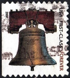 SC#4125f (44¢) Forever: Liberty Bell Booklet Single (2009) Used