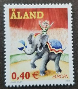 *FREE SHIP Aland  Europa CEPT The Circus 2002 Elephant Ball (stamp) MNH