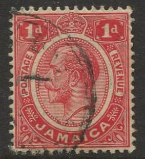 Jamaica -Scott 61 - KGV Definitive -1916 - Used - Single 1p Stamp