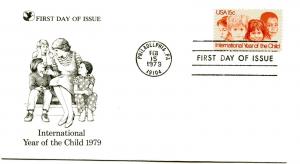 1772 International Year of the Child, Readers Digest, FDC