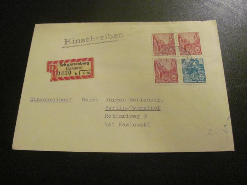 GERMANY DDR 1950-3   3 COVERS (100) 5 PICTURES