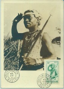 68731 - MADAGASCAR - postal history - MAXIMUM CARD 1954 - ETHNIC-