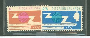 Pitcairn Islands #52-53 Unused Single (Complete Set)