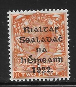 Ireland 16b 2d Surcharge single Unused LH