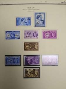 collection on pages Oman 1944-80 PS: CV $268
