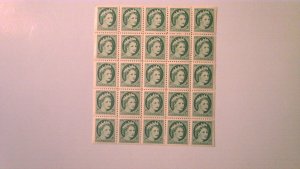 CANADA SCOTT# 338 FULL SHEET MNH