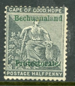 Bechuanaland  1888 British Colony QV ½p SG #52 VFU A871