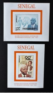 Senegal 1996 Mi. (Bl.) 1444 - 1445 90th Anniversary President Sedar Senghor-