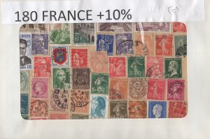 A Nice Selection Of 180 Mixed Condition Stamps From France  #02 FRAN180