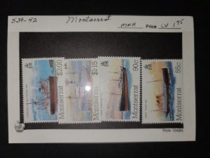 Montserrat #539-42 Complete Set MNH