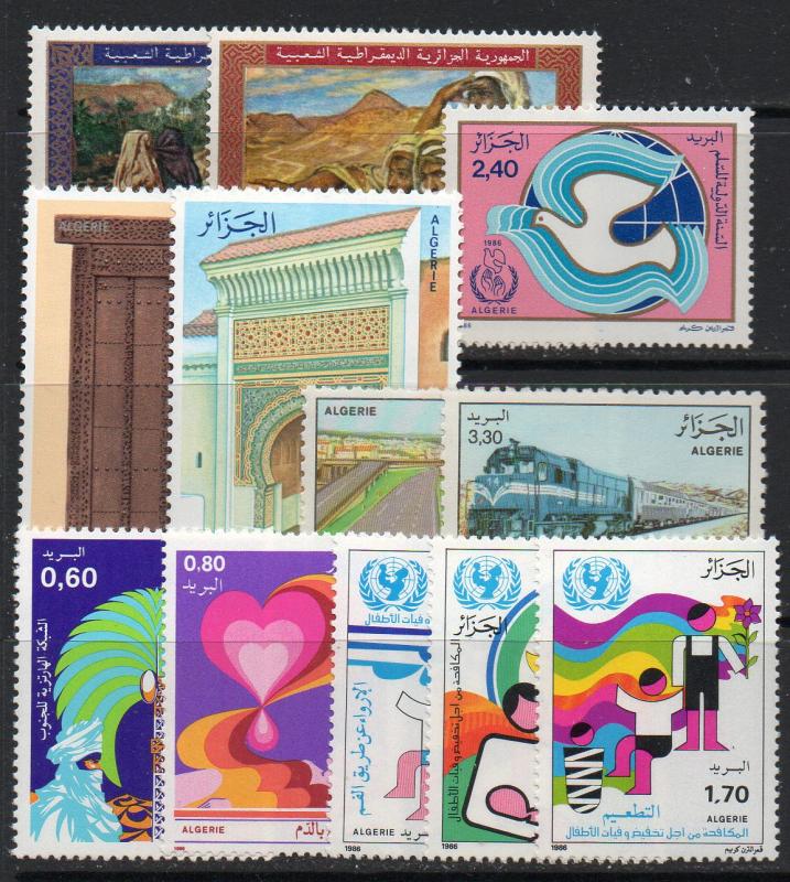 ALGERIA : V055 - 1969/86  MNH lot of sets : 12 pieces