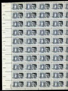 Scott # 1246 John F Kennedy JFK Memorial 5¢ Sheet of 50 Stamps MNH 1964
