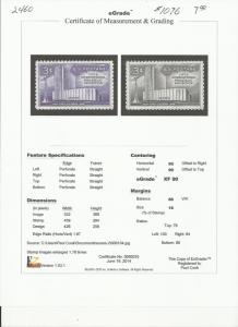 # 1076 MINT NEVER HINGED F.I.P.EX.     XF+