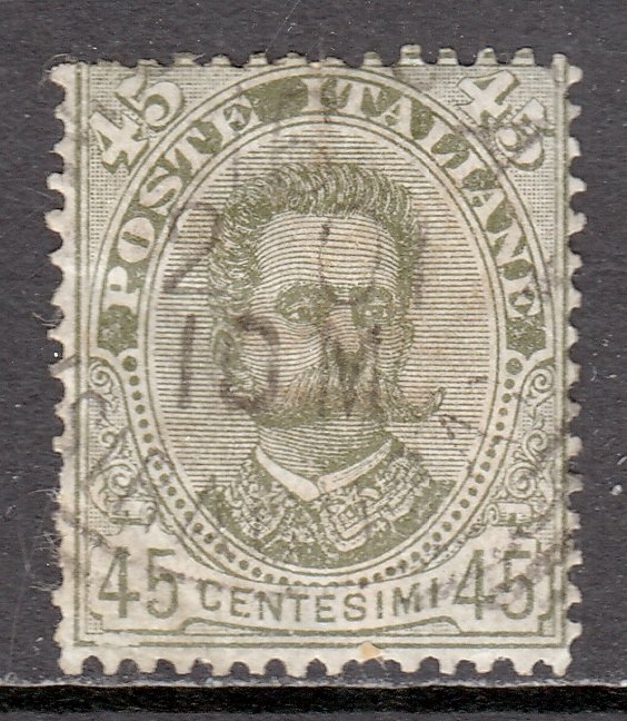 Italy - Scott #71 - Used - Paper adhesion/rev., a few short perfs - SCV $10