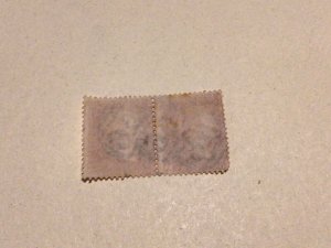 Great Britain Penny Red used stamps pair A15938