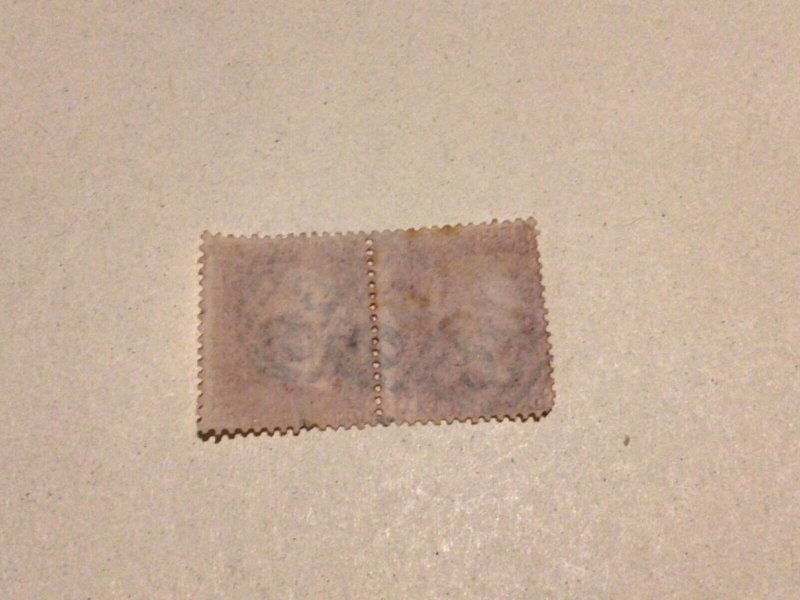 Great Britain Penny Red used stamps pair A15938