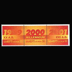 GEORGIA 2000 - Scott# 247 Millennium Set of 3 NH