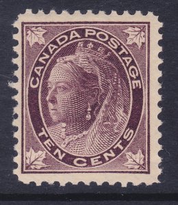 Canada 73 Mint OG 1898 10c Brown Violet Queen Victoria F-VF Scv $600.00