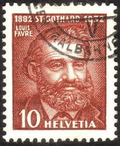 1932, Switzerland 10c, Used, Sc 216