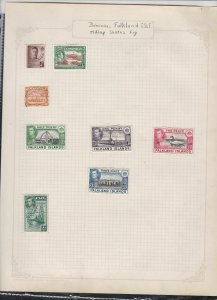 dominica falkland isle malay states fiji stamps page ref 17400 